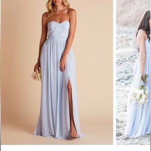 Birdy Grey Light Blue Strapless Dress